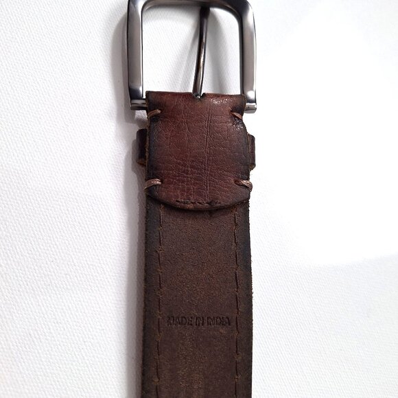 Frye Brown Leather Belt - Picture 3 of 7